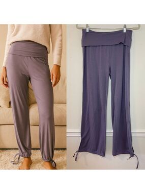 Diadora Fold Over Pants with Cuff Cinch Lounge Jogger M